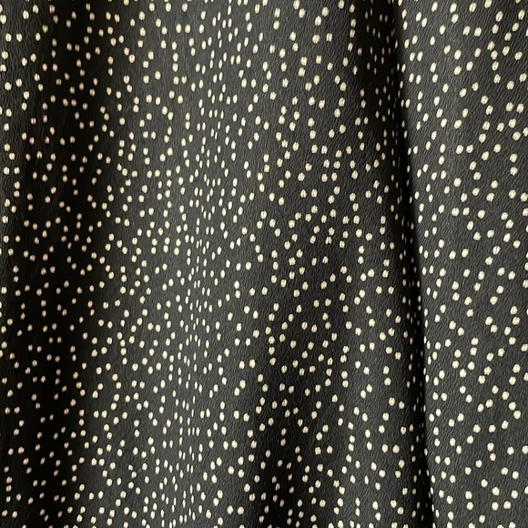 Vintage Fundamental Things black polka dot lightweight button blazer - Picture 2 of 7